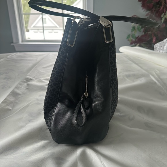 Coach “Madison Phoebe OP Art” vintage leather/canvas bag - Picture 4 of 8